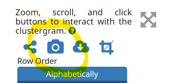 Clustergrammer Snapshot